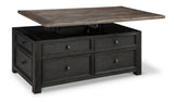 Tyler Creek Coffee Table with Lift Top - T736-20