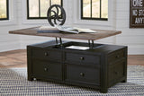 Tyler Creek Coffee Table with Lift Top - T736-20