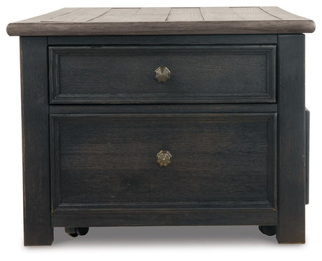 Tyler Creek Coffee Table and 2 End Tables with Console - T736T3