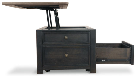 Tyler Creek Coffee Table and 2 End Tables with Console - T736T3