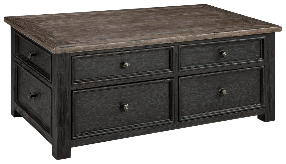 Tyler Creek Coffee Table and 2 Chairside End Tables - T736T1