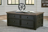 Tyler Creek Coffee Table and 2 End Tables with Console - T736T3