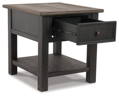 Tyler Creek Coffee Table and 2 End Tables with Console - T736T3
