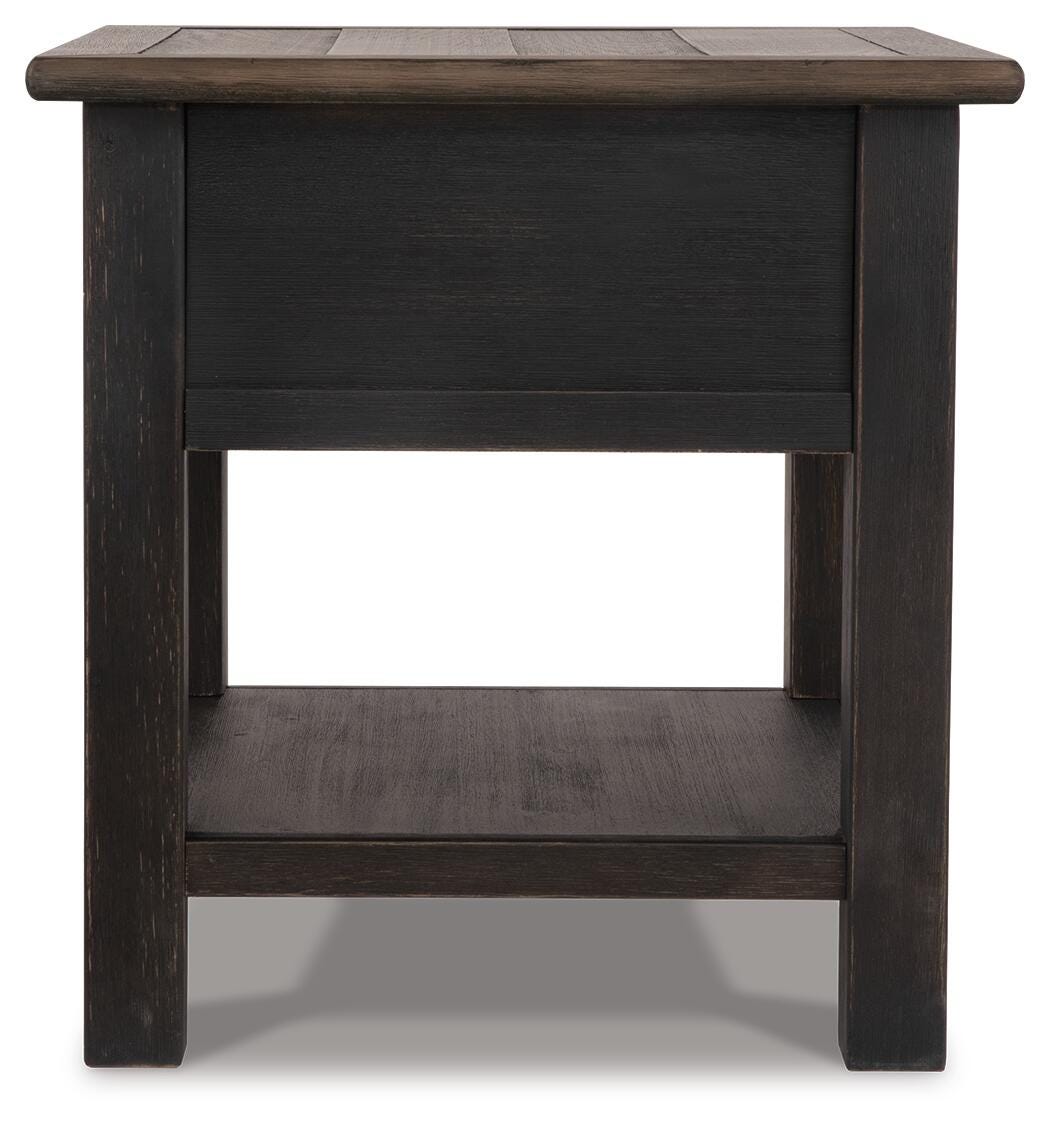 Tyler Creek Coffee Table and 2 End Tables with Console - T736T3
