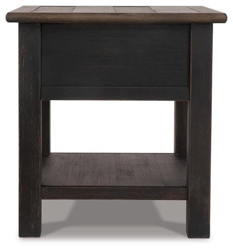 Tyler Creek Coffee Table and 2 End Tables with Console - T736T3