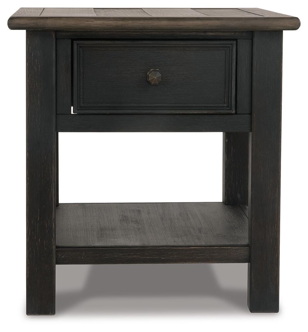 Tyler Creek Coffee Table and 2 End Tables with Console - T736T3