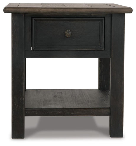 Tyler Creek Coffee Table and 2 End Tables with Console - T736T3