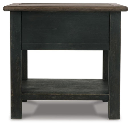 Tyler Creek Coffee Table and 2 End Tables with Console - T736T3