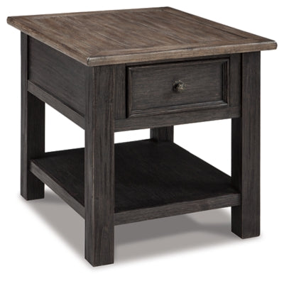 Tyler Creek Coffee Table and 2 End Tables with Console - T736T3