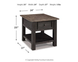 Tyler Creek Coffee Table and 2 End Tables - T736T2