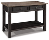 Tyler Creek Coffee Table and 2 End Tables with Console - T736T3