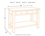 Tyler Creek Sofa/Console Table - T736-4