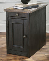 Tyler Creek Chairside End Table with USB Ports & Outlets - T736-7