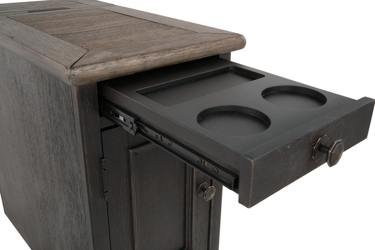 Tyler Creek Coffee Table and 2 Chairside End Tables - T736T1