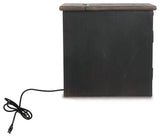 Tyler Creek Chairside End Table with USB Ports & Outlets - T736-7