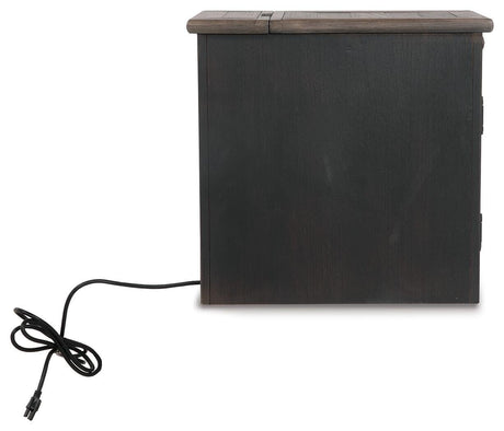 Tyler Creek Chairside End Table with USB Ports & Outlets - T736-7