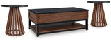 Kallari Coffee Table and 2 Ends - T737T1