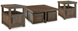 Boardernest Coffee Table and 2 End Tables - T738T1