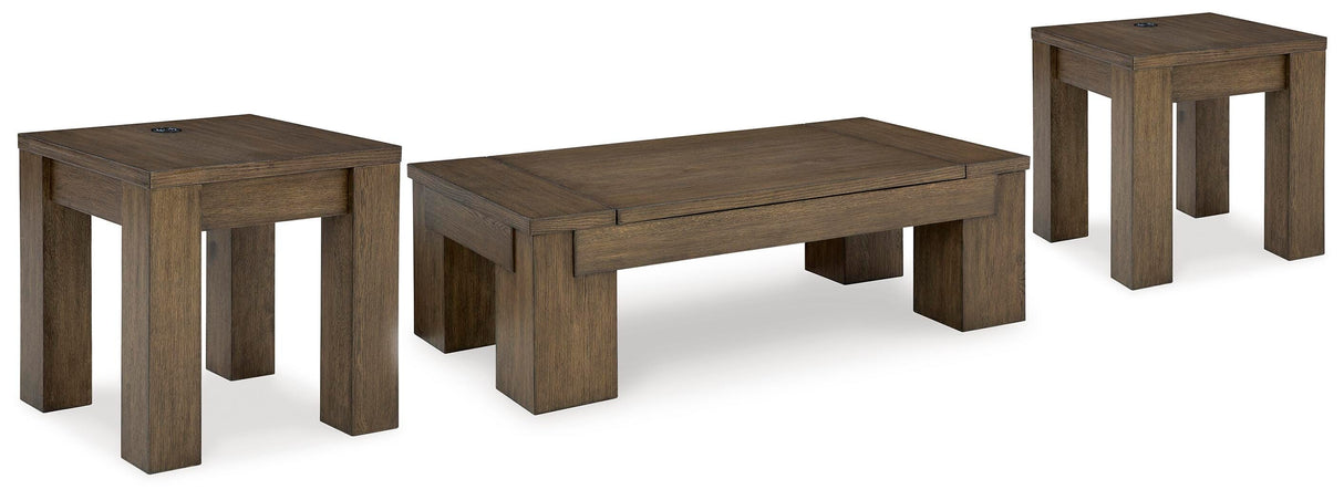 Rosswain Lift-top Coffee Table and 2 End Tables - T763T1