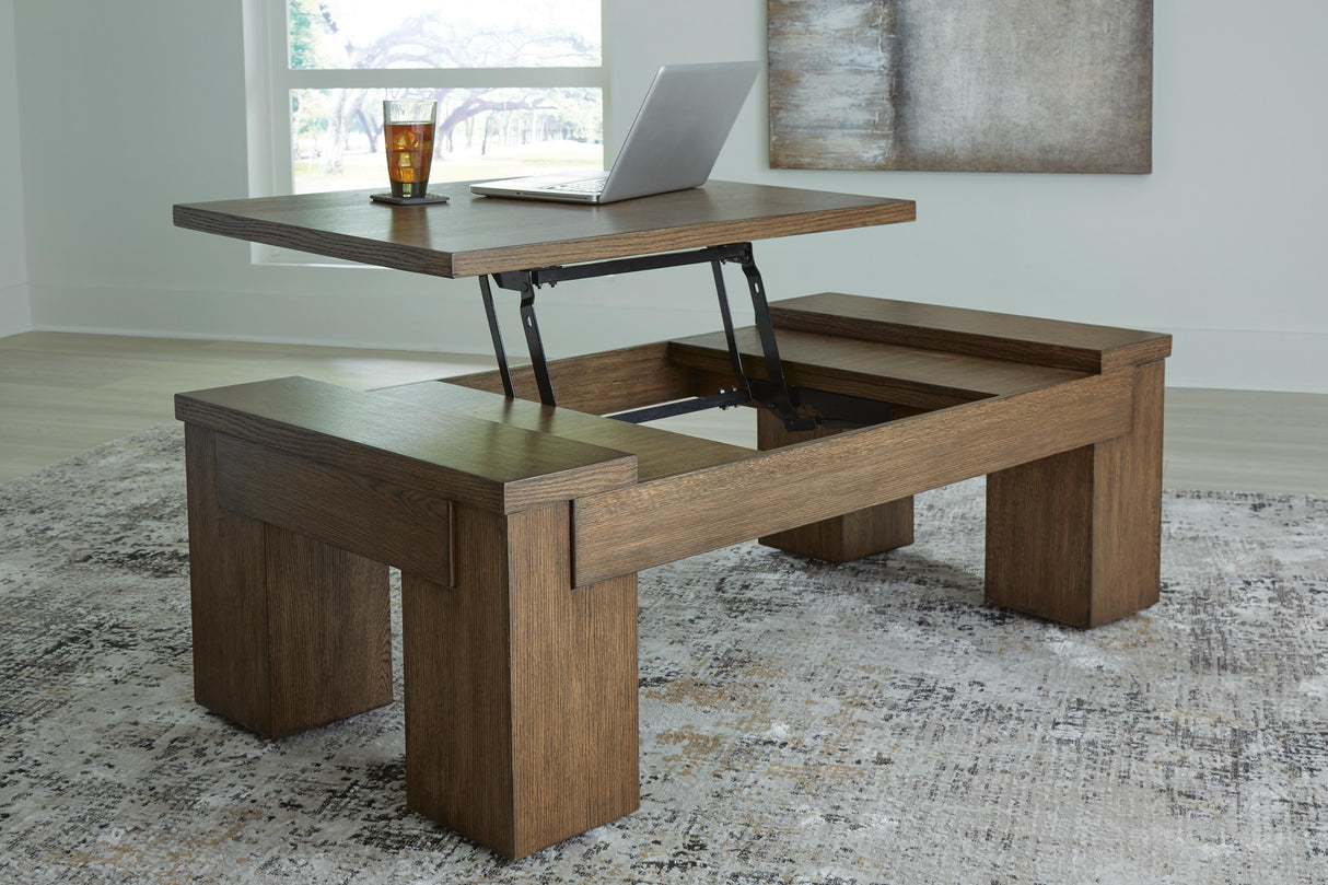 Rosswain Lift-top Coffee Table and 2 End Tables - T763T1