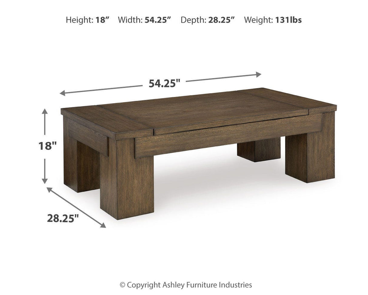 Rosswain Lift-top Coffee Table and 2 End Tables - T763T1