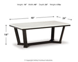 Fostead Coffee Table and 2 Ends - T770T1
