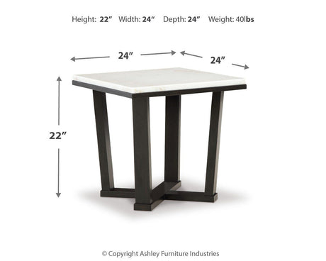 Fostead Coffee Table and 2 Ends - T770T1