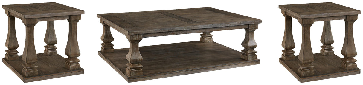 Johnelle Coffee Table and 2 End Tables - T776T1