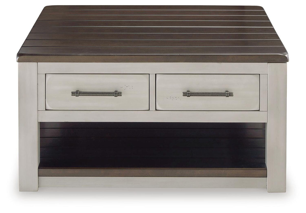 Darborn Lift-top Coffee Table and 2 Chairside End Tables - T796T1