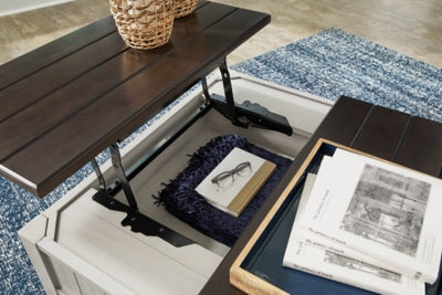 Darborn Lift-top Coffee Table and 2 Chairside End Tables - T796T1