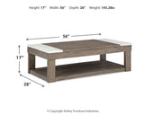 Loyaska Lift-top Coffee Table and 2 End Tables - T854T1