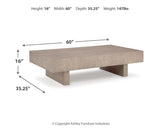 Jorlaina Coffee Table and 2 End Tables - T922T1