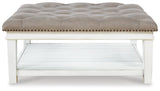 Kanwyn Upholstered Ottoman Coffee Table - T937-21