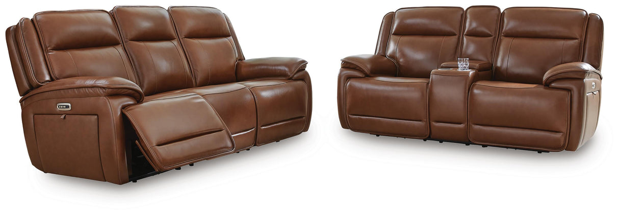 Healy Pier Power Reclining Sofa and Loveseat - U11204U1