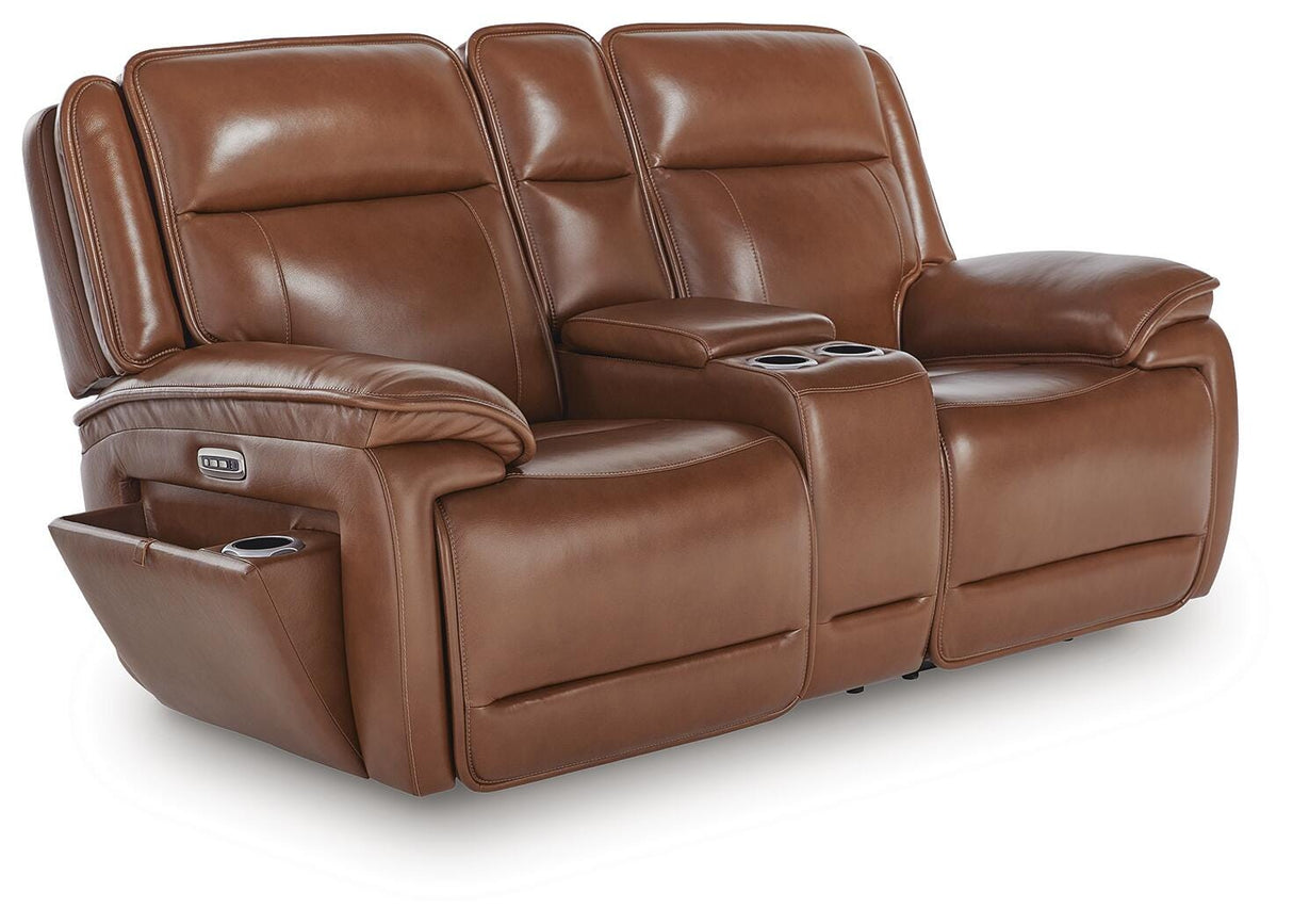 Healy Pier Power Reclining Loveseat with Console - U1120418