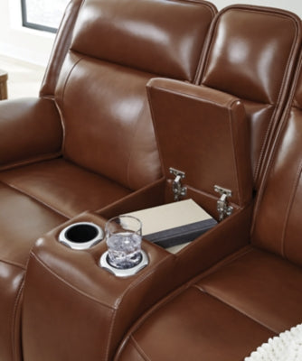 Healy Pier Power Reclining Loveseat with Console - U1120418