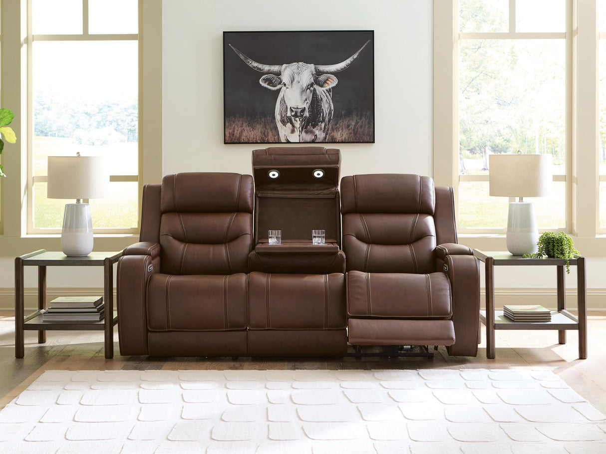 Knightington Power Reclining Sofa with Audio Seating - PCU1160215A