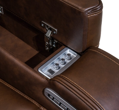 Knightington Power Reclining Sofa with Audio Seating - PCU1160215A