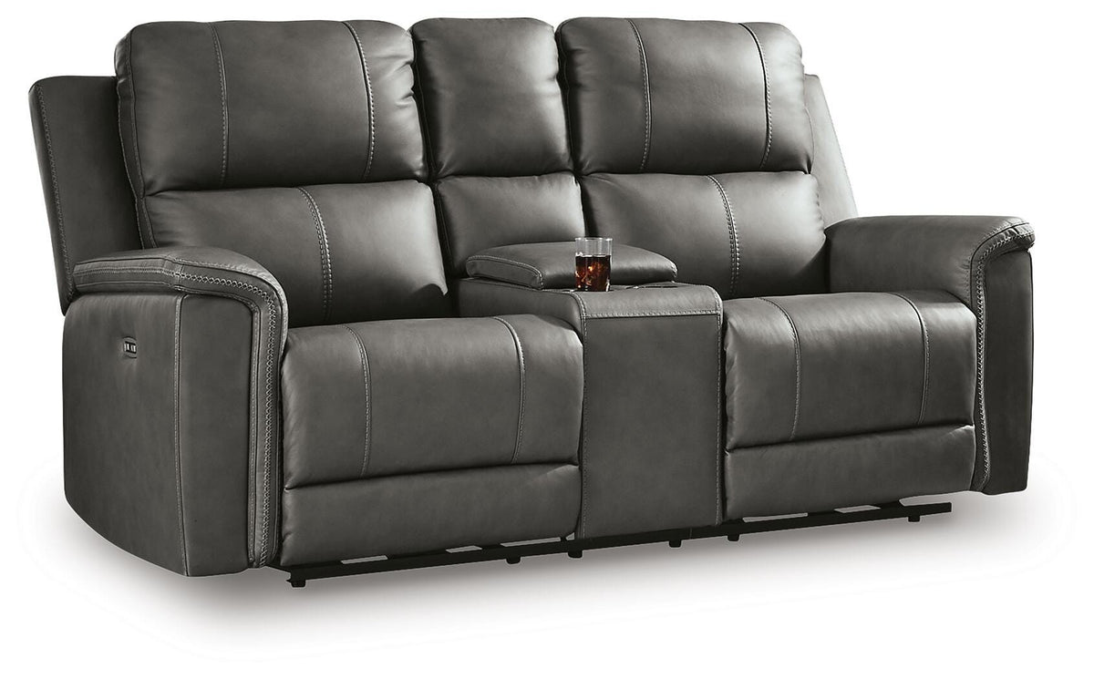 Bleckley Power Reclining Loveseat with Console - PCU1200018