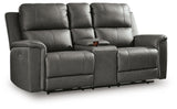 Bleckley Power Reclining Loveseat with Console - PCU1200018