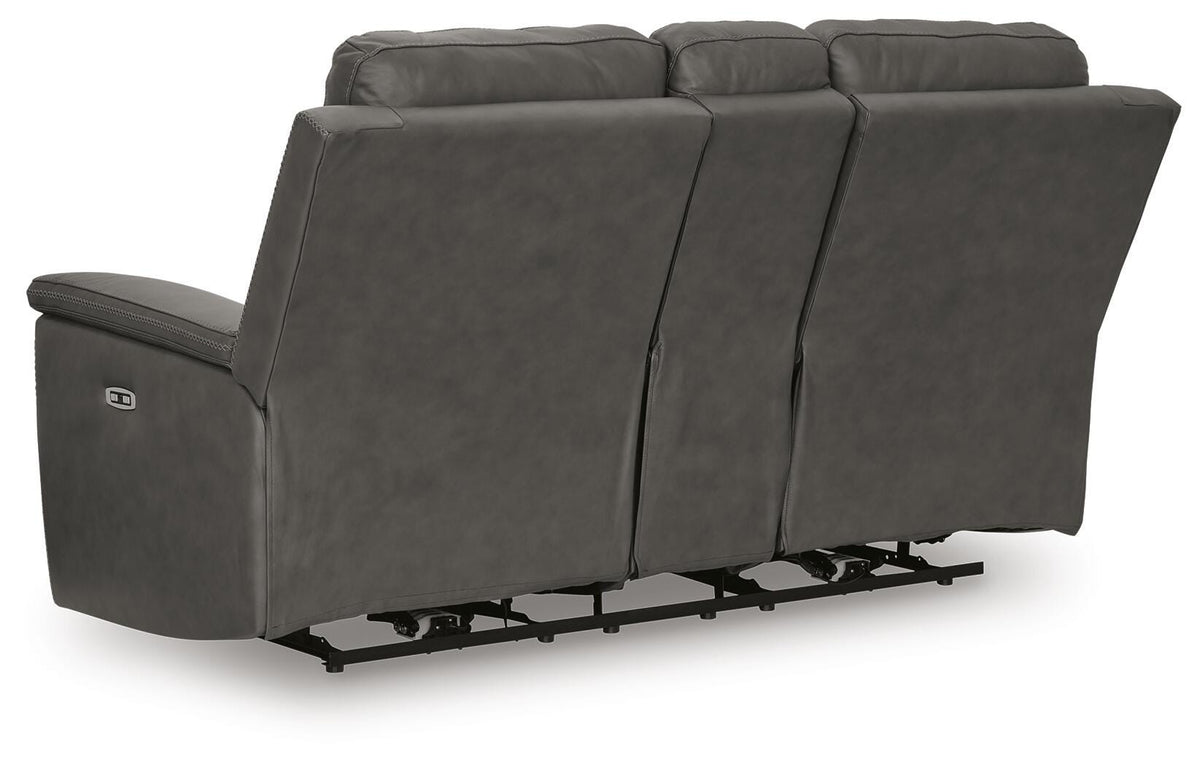 Bleckley Power Reclining Loveseat with Console - PCU1200018