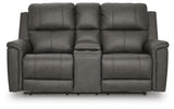 Bleckley Power Reclining Loveseat with Console - PCU1200018