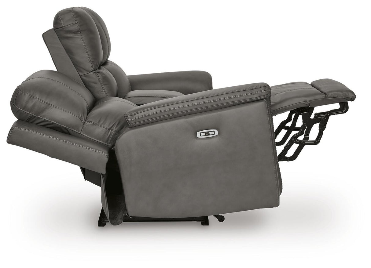 Bleckley Power Reclining Loveseat with Console - PCU1200018