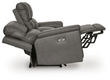 Bleckley Power Reclining Loveseat with Console - PCU1200018