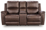 Bleckley Power Reclining Loveseat with Console - PCU1200118