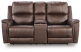 Bleckley Power Reclining Loveseat with Console - PCU1200118