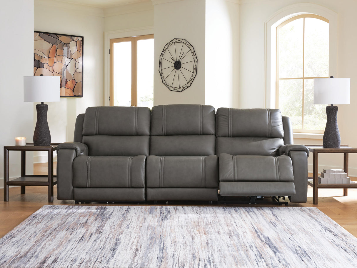 5Z - Pittson 3-Piece Power Sectional Reclining Sofa - PCU12600S3