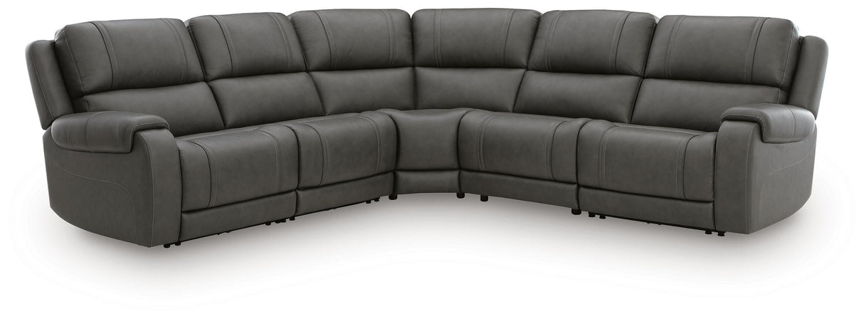5Z - Pittson 5-Piece Power Reclining Sectional - PCU12600S6