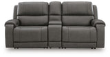 5Z - Pittson 3-Piece Power Reclining Sectional Loveseat with Console - PCU12600S2