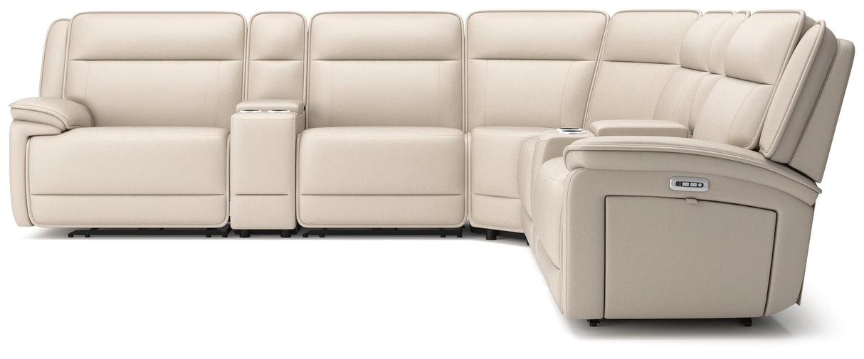 Double Deal 7-Piece Reclining Sectional with 2 Consoles - U13001S9